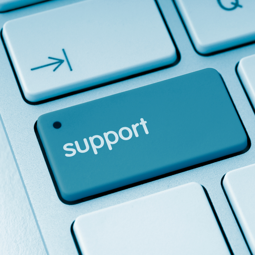 Affirm IT Support on keyboard